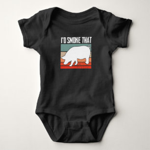 Id Smoke That Smoker Grill Barbecue Meat Baby Bodysuit
