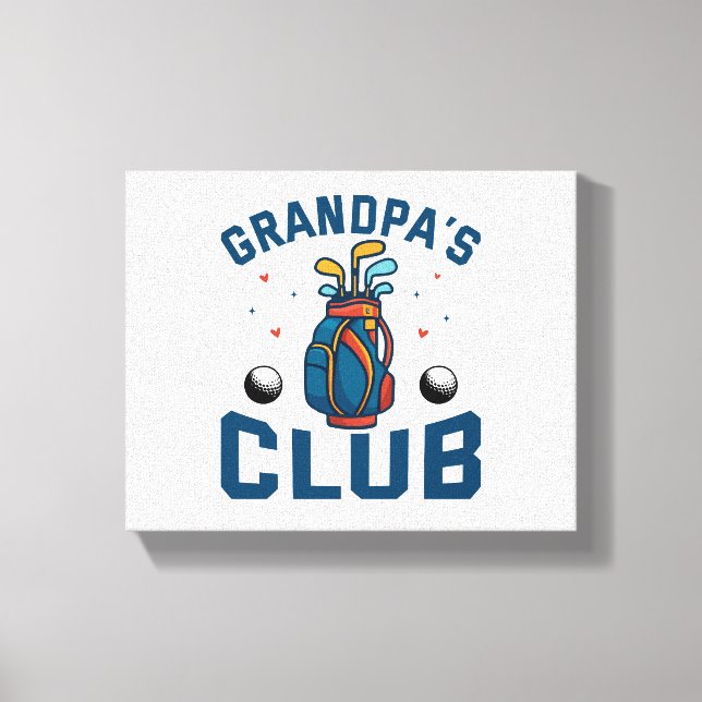 Id Tap That Golf Canvas Print (Front)