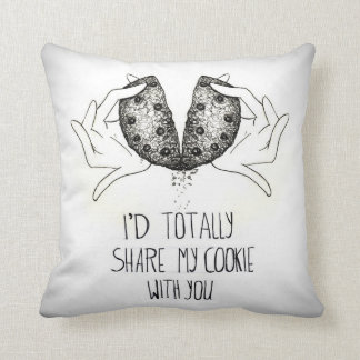 I'd totally share my cookie with you cushion