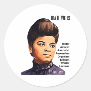 Ida B Wells Black Pride Women History Month Junete Classic Round Sticker