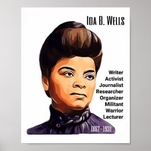 Ida B Wells Black Pride Women History Month Junete Poster