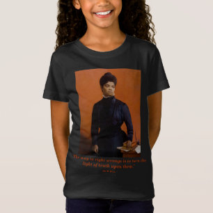 Ida B. Wells Civil Rights Suffrage Leader Quote T-Shirt