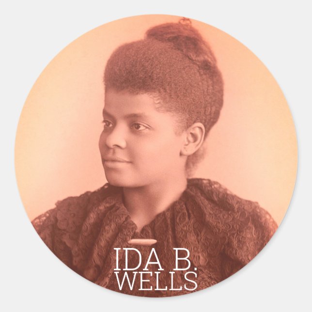 Ida B. Wells Classic Round Sticker (Front)