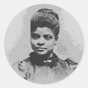 Ida B Wells Image Classic Round Sticker