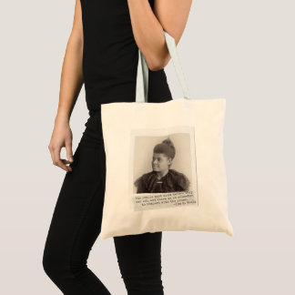 Ida B. Wells Quote - Great Black Women in History Tote Bag