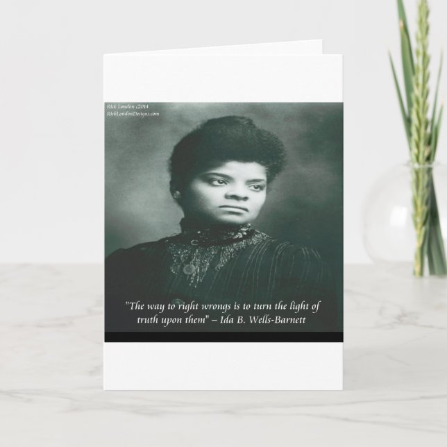 Ida B Wells & Truth Quote Card (Front)