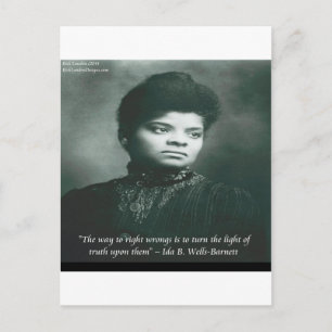 Ida B Wells & Truth Quote Postcard
