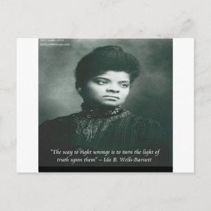 Ida B Wells & Truth Quote Postcard