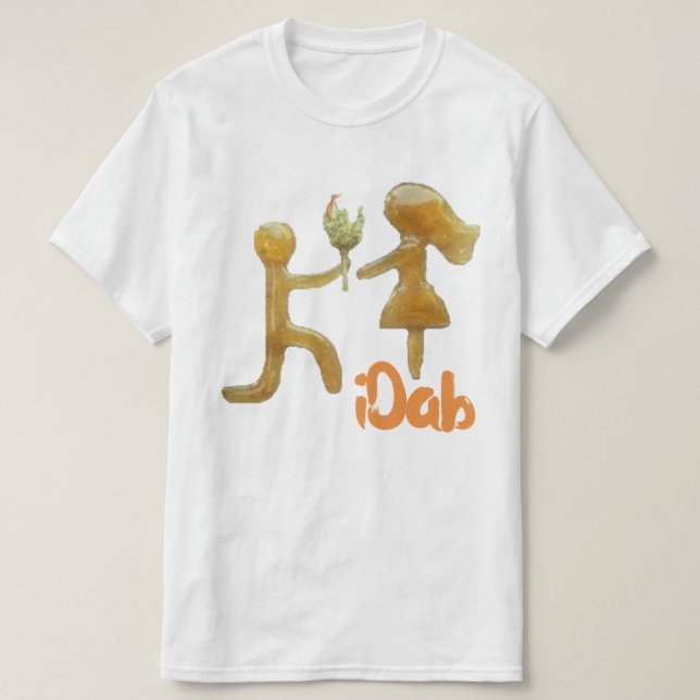 iDab White T Shirt (Design Front)