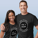 Idabel Oklahoma Total Solar Eclipse 2024 T-Shirt<br><div class="desc">Celebrate the Total Solar Eclipse on April 8th,  2024 in Idabel,  Oklahoma.  Change the text to customise.</div>