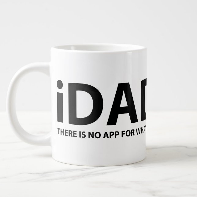 "iDAD" 20oz Coffee Mug (Left)