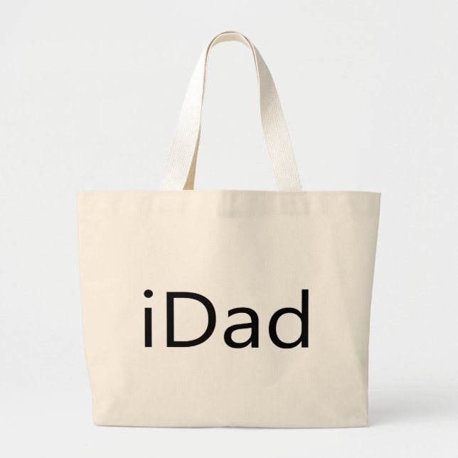 iDad Large Tote Bag (Front)