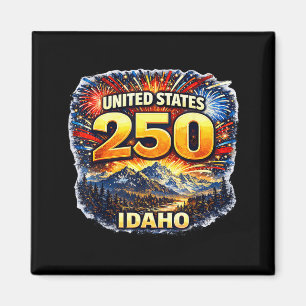 Idaho 250 Mountain Landscape Shirt United States 4 Magnet