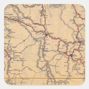 Idaho 2 square sticker