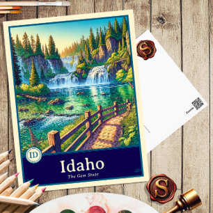 Idaho   Anime Style Cel Shaded Postcard