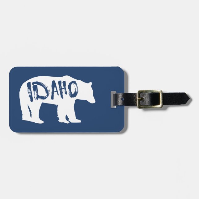 Idaho Bear Luggage Tag (Front Horizontal)