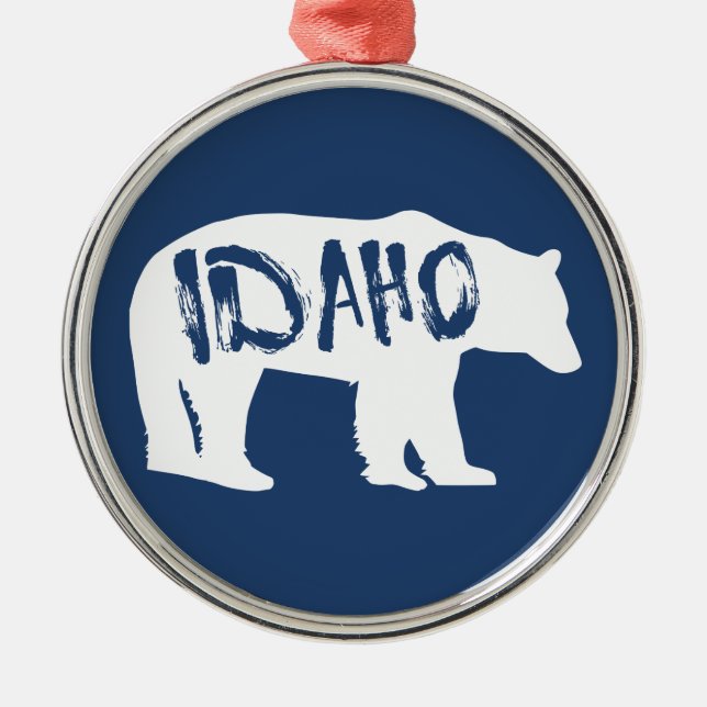 Idaho Bear Metal Tree Decoration (Front)