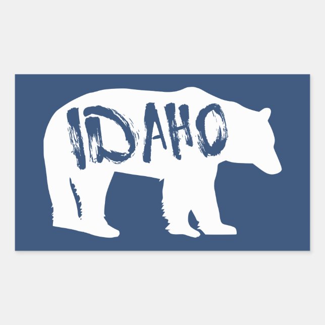 Idaho Bear Rectangular Sticker (Front)