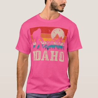 Idaho Bigfoot Mountains Hiking Camping Hunter T-Shirt