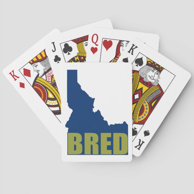 Idaho Bred Playing Cards (Back)