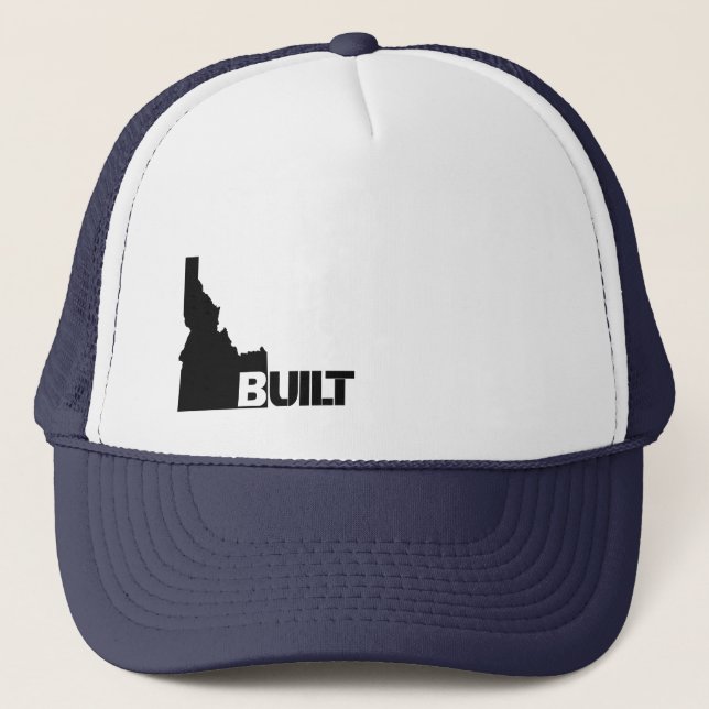 Idaho Built (Black) Trucker Hat (Front)