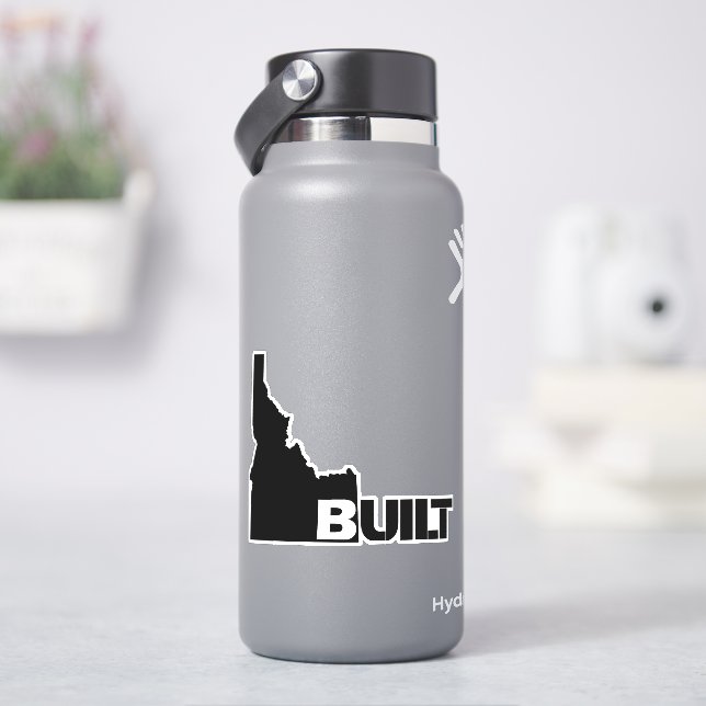 Idaho Built Black Vinyl Decal (HydroFlask)