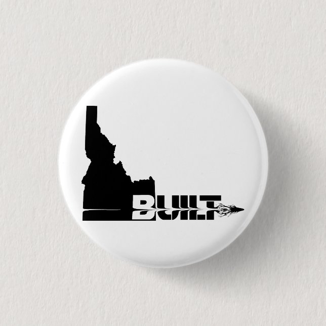 Idaho Built Bullet  3 Cm Round Badge (Front)