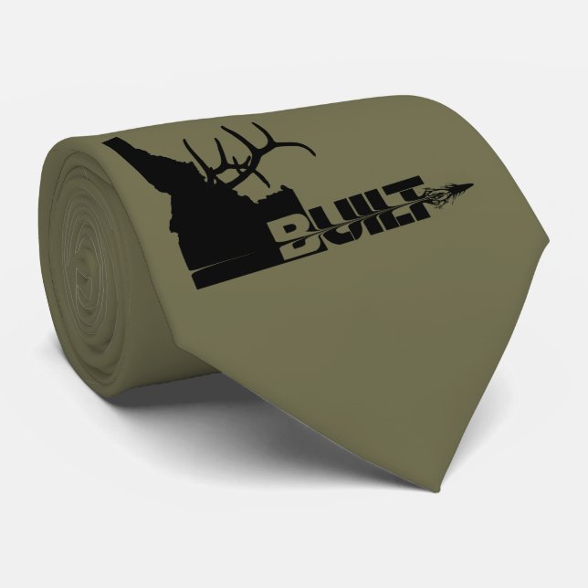 Idaho Built Elk Hunter  Tie (Rolled)