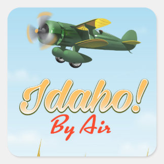 Idaho! By air Square Sticker