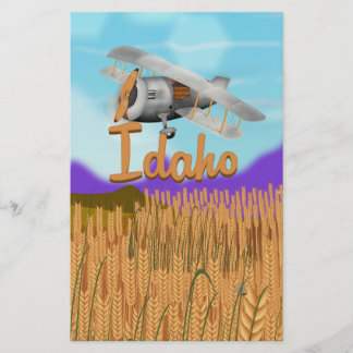Idaho Crop Farming Cartoon Stationery