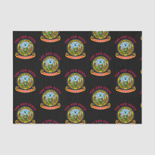IDAHO CROSSROADS STATE FLAG TISSUE PAPER (Front)