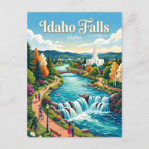 Idaho Falls Idaho Postcard