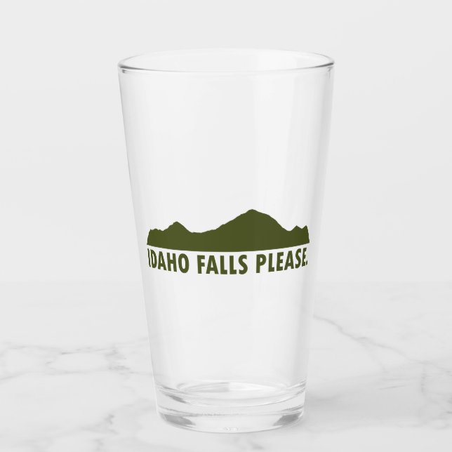 Idaho Falls Please Glass (Front)