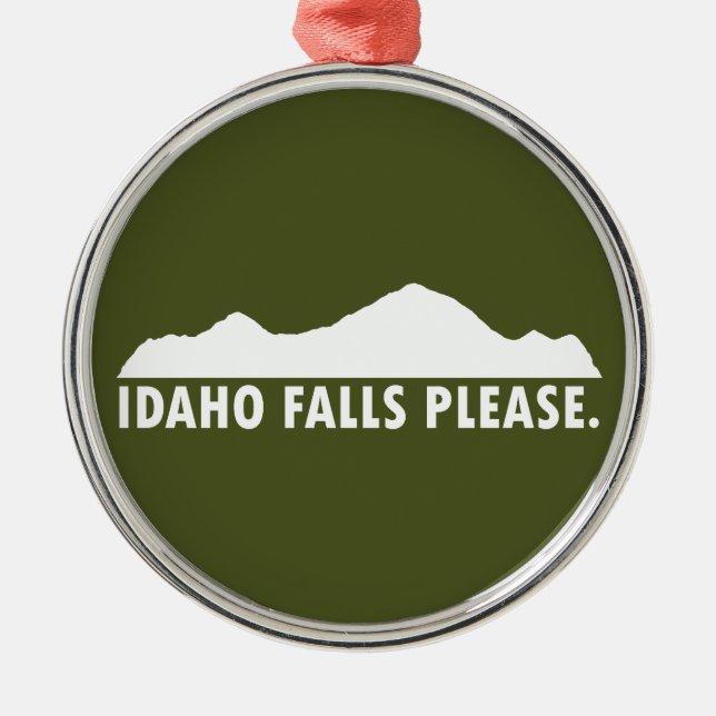 Idaho Falls Please Metal Tree Decoration (Front)