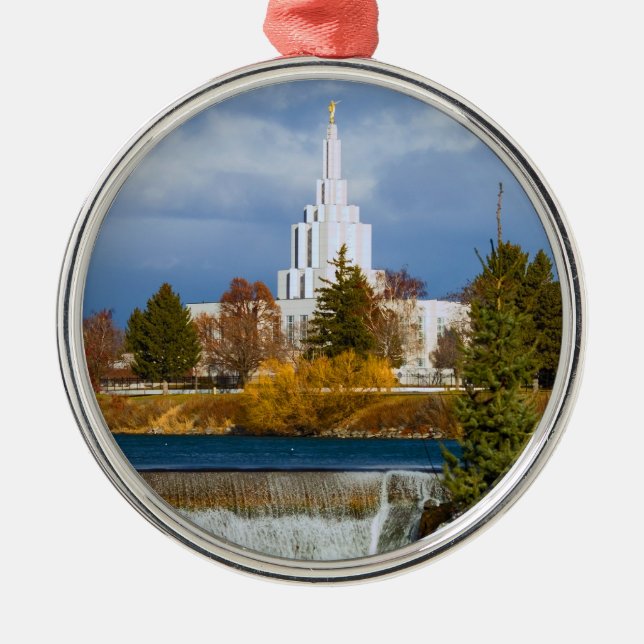 Idaho Falls Temple Metal Tree Decoration (Front)