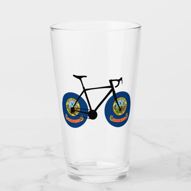 Idaho Flag Cycling Glass (Front)