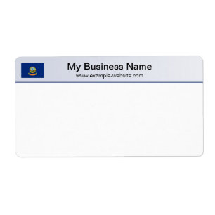 Idaho Flag Header Shipping Label