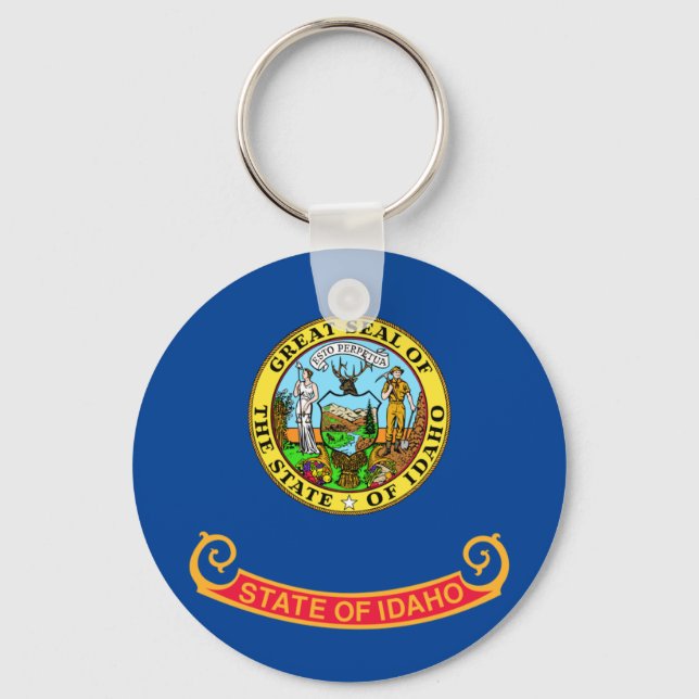 Idaho flag key ring (Front)