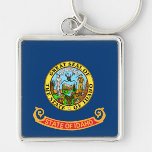 Idaho Flag Keychain