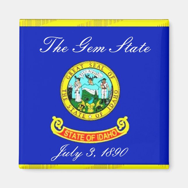 Idaho Flag Magnet (Front)