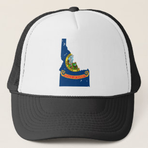 Idaho Flag Map Trucker Hat