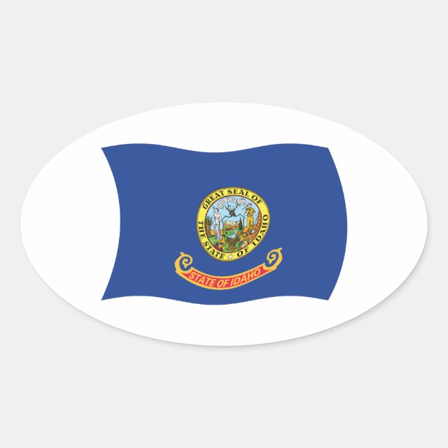 Idaho Flag Sticker (Front)