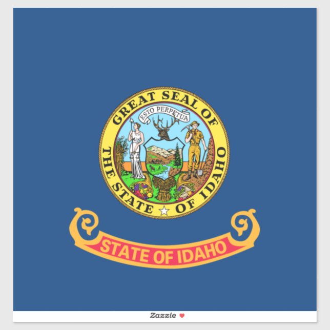 Idaho Flag: the Gem State, America Mountain West (Sheet)