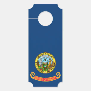 Idaho Flag: the Gem State, America Mountain West Door Hanger