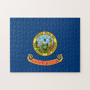Idaho Flag: the Gem State, America Mountain West Jigsaw Puzzle