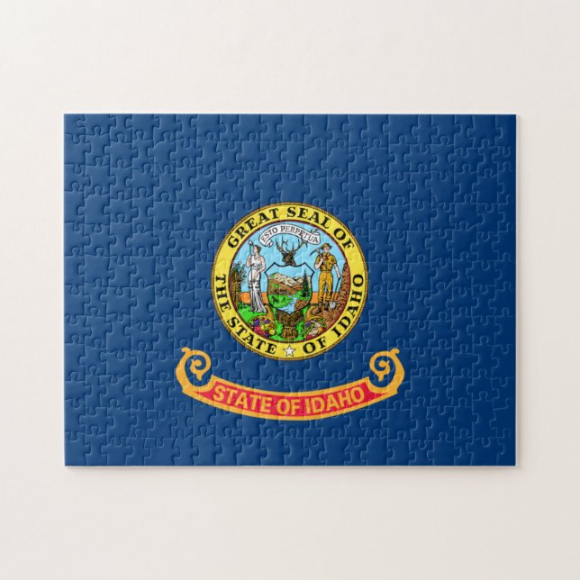 Idaho Flag: the Gem State, America Mountain West Jigsaw Puzzle (Horizontal)