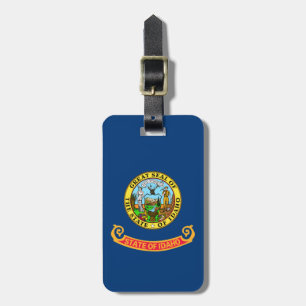 Idaho Flag: the Gem State, America Mountain West Luggage Tag