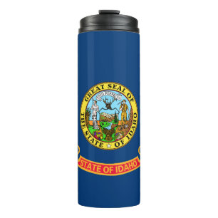 Idaho Flag: the Gem State, America Mountain West Thermal Tumbler