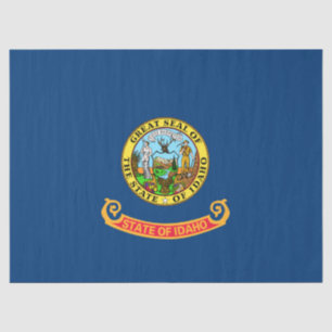 Idaho Flag: the Gem State, America Mountain West Tissue Paper