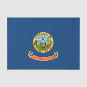 Idaho Flag: the Gem State, America Mountain West Tissue Paper